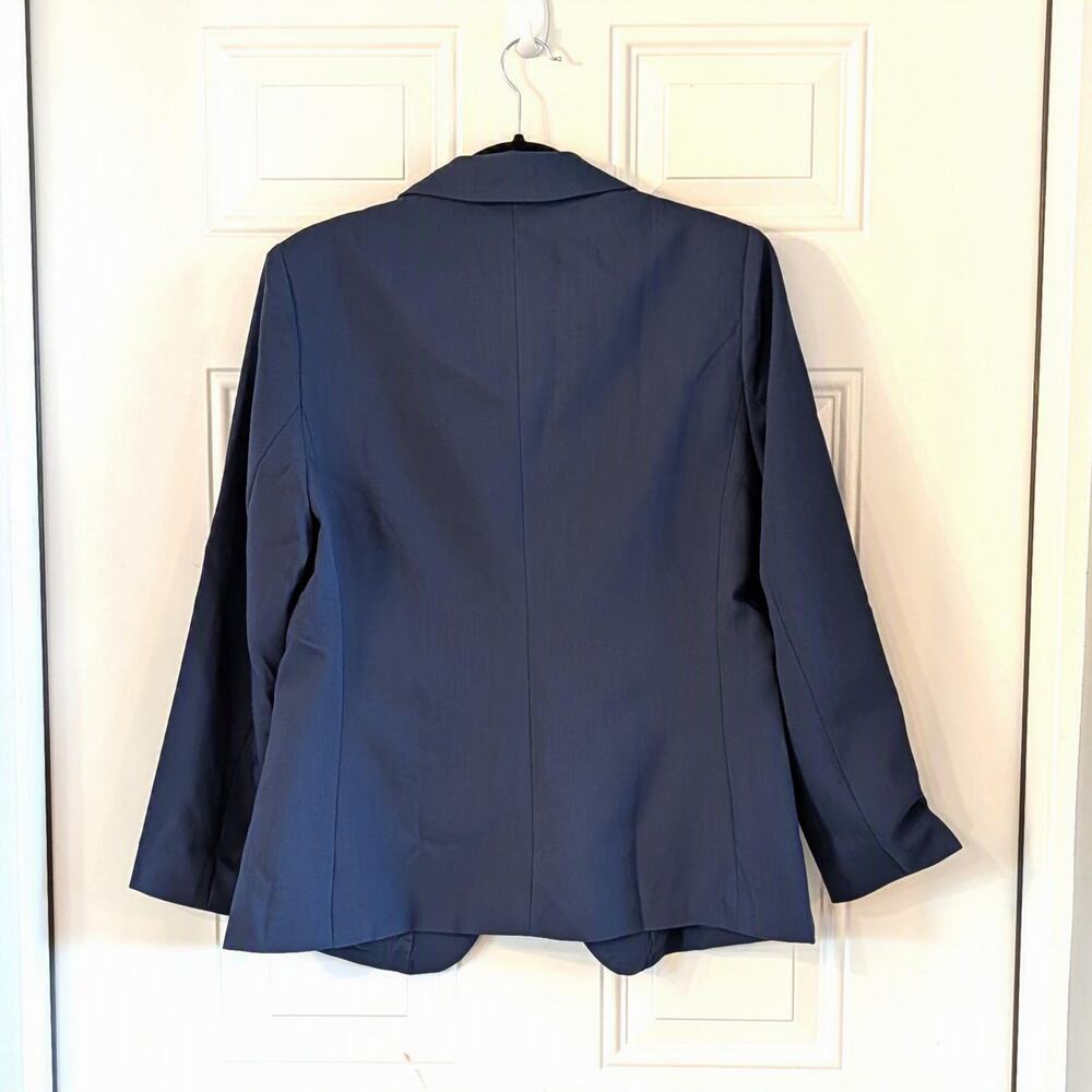 NEW Elleven Blue Tailored Blazer Medium NWT One Button Career Office Jacket - Picture 3 of 6